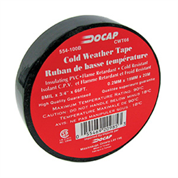TAPE - Electrical - Cold Weather 8MIL -18deg °C - BLACK