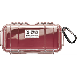 Pelican - Micro Case - Red w/ Clear Lid^