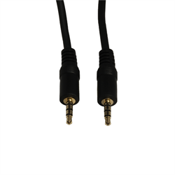 3.5mm M/M 4 Cond. Audio Cable, 6 ft.