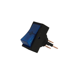 Rocker Switch - Blue LED - 30A - 12-14VDC - On-Off