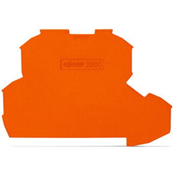 WAGO - End plate, double layer, 600V, 0.7mm, Orange