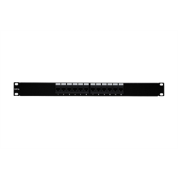 Patch Panel - CAT5E - 12 Port - Loaded Patch Panel