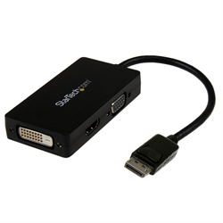 DisplayPort to VGA / DVI / HDMI® Adapter - 3-in-1 DP Converter