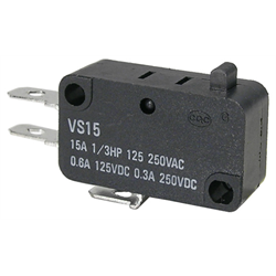 MICROSWITCH 15A/125/250VA - Pin Plunger