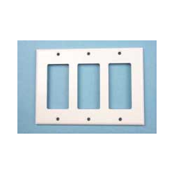 Decora Outer 3 Position Wall Plate Cover - White