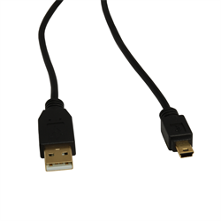 USB 2.0 A/Mini B 5 Pin 6' Cable