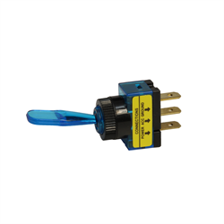 Toggle Switch - Blue LED - 20A - 12-14VDC - On-Off