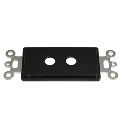 Decora Wall Plate Insert - Two Hole - Black