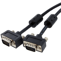 VGA Ultra-Thin Coaxial HD15 M/M Cable - 25 ft.